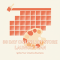 30 Day Online Art Store Launch Plan cover