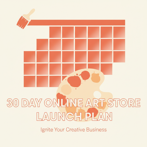 30 Day Online Art Store Launch Plan cover